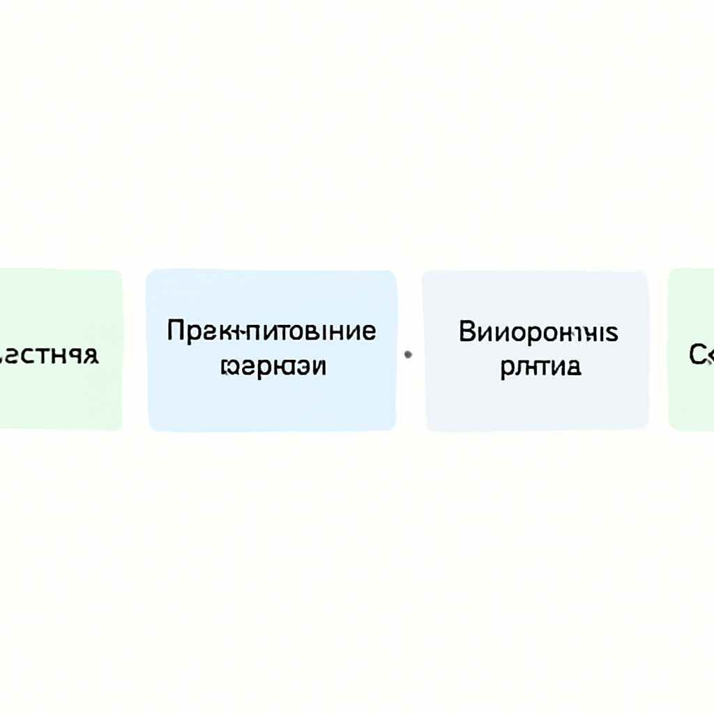 Схема потока работы: диагностика, проектирование порядка, внедрение учёта, сопровождение
